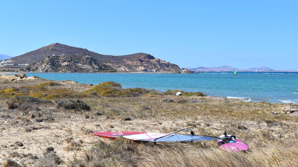 Naxos: Windsurfen auf Naxos