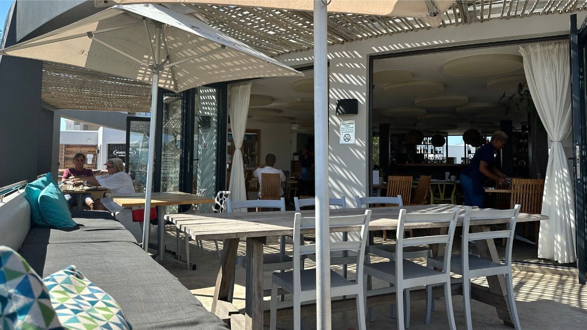Langebaan: Entspannen auf der Terrasse des Restaurants