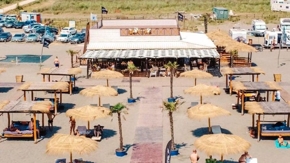 Ulcinj: Überischt der Kite- und Wingsurf Station