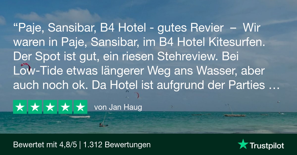 Sansibar: Trustpilot Review - Jan