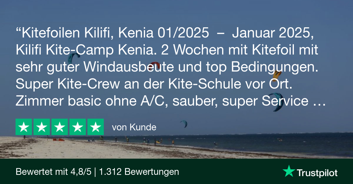Kilifi: Trustpilot Review - Kunde