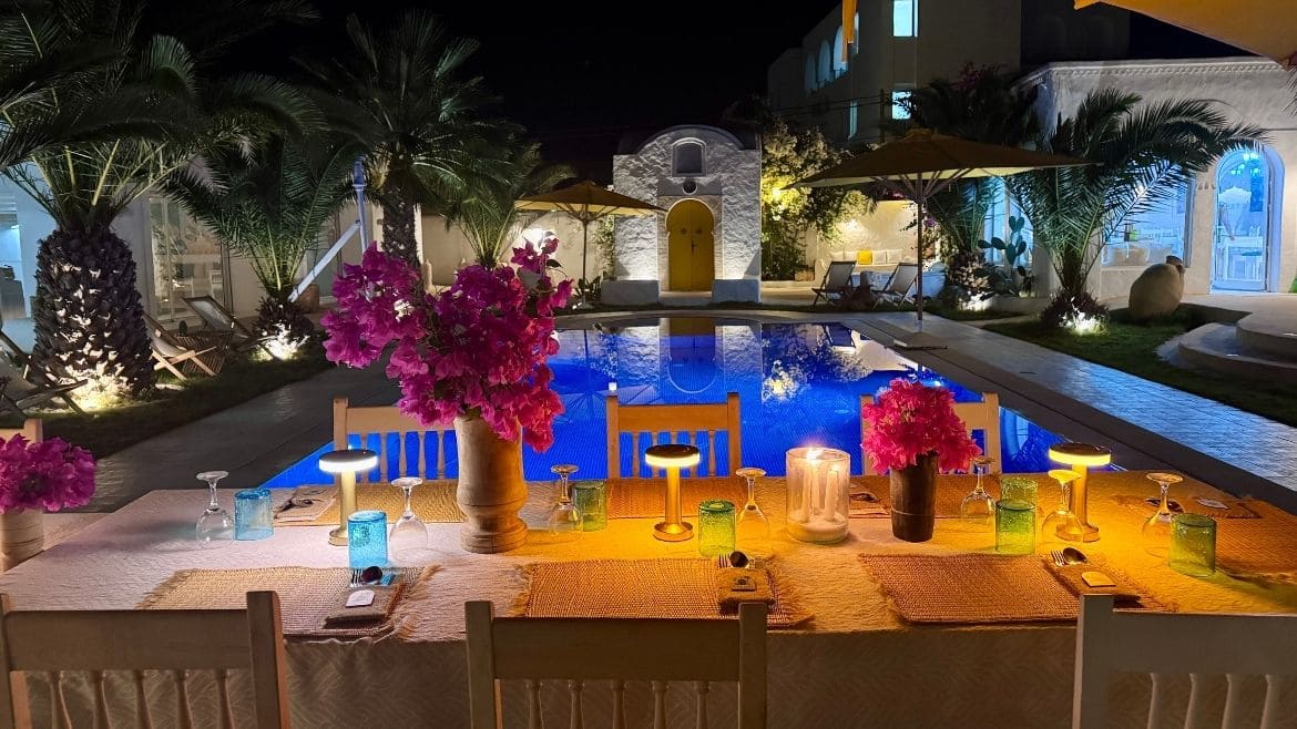 Djerba-Zarzis: Das Charmhotel am Abend Djerba-Zarzis: Das Charmhotel am Abend