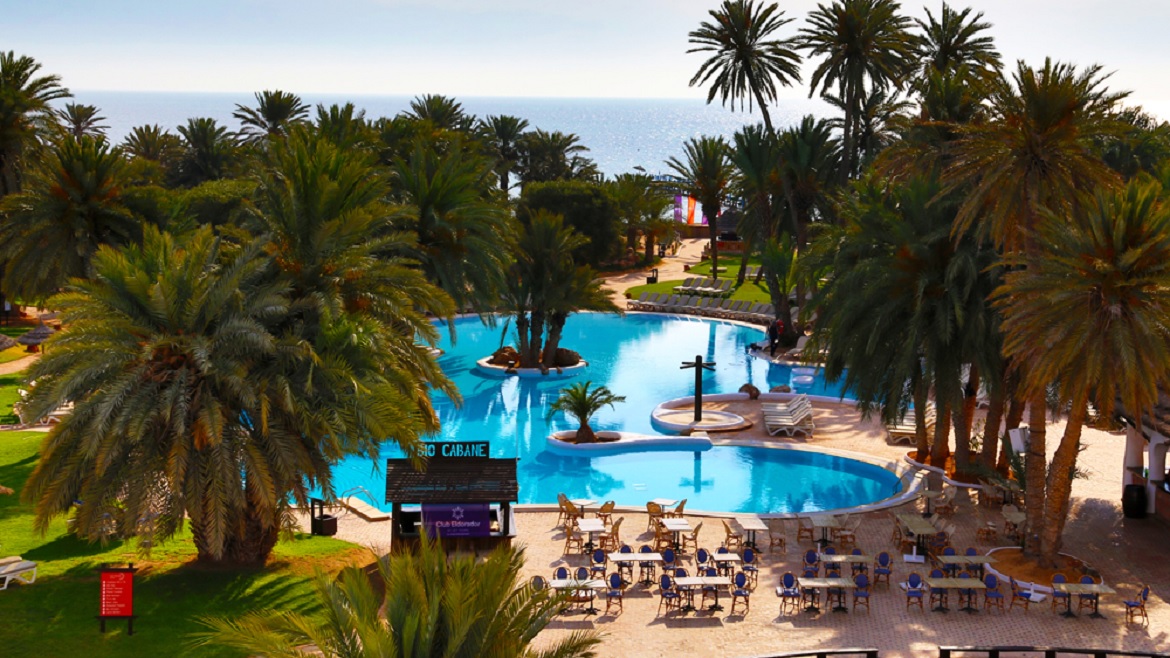 Djerba-Zarzis: Außenansicht der Poollandschaft des Komforthotels Djerba-Zarzis: Außenansicht der Poollandschaft des Komforthotels