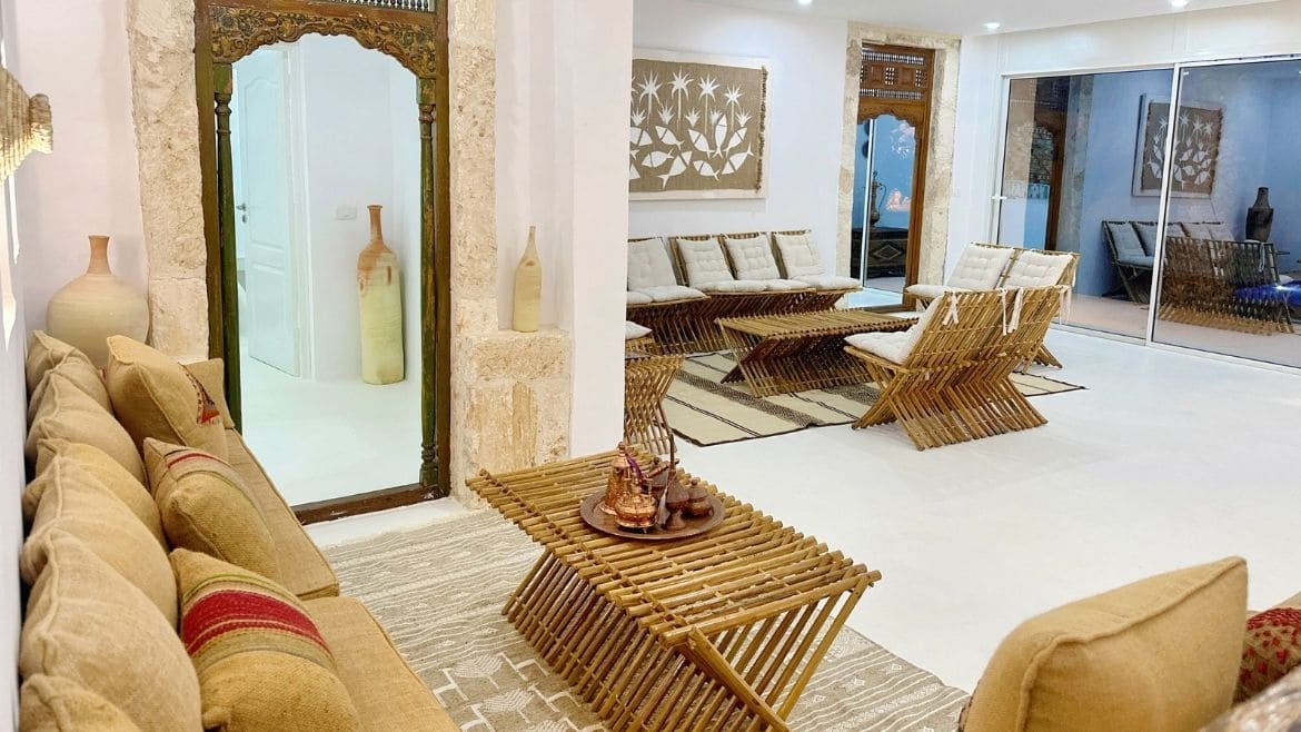 Djerba-Zarzis: Aufenthaltsbereich des Bungalows