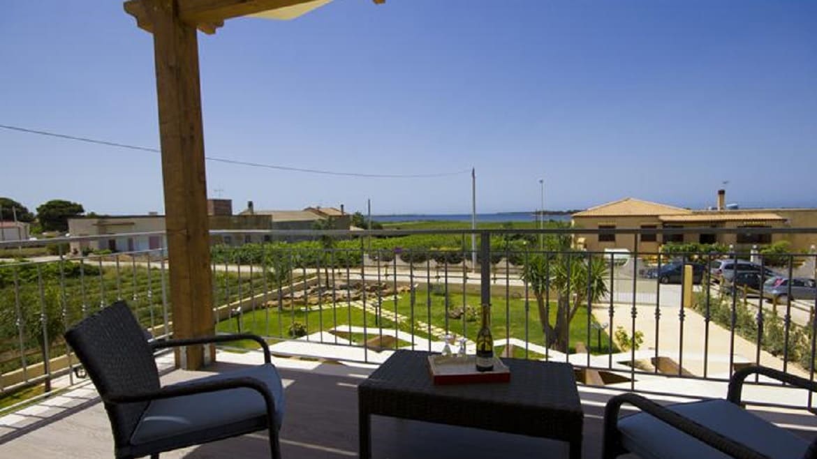 Marsala: Ausblick vom Superiorzimmer Marsala: Ausblick vom Superiorzimmer