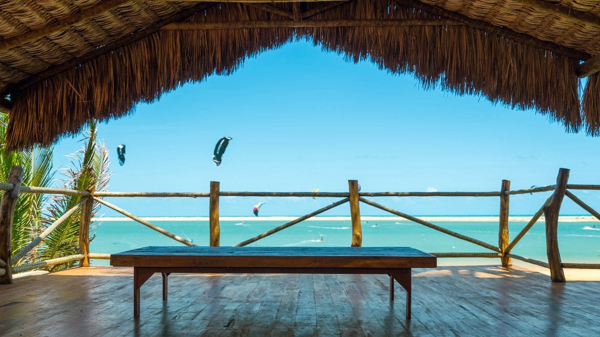 Ilha do Guajiru: Ausblick von der Kitesurf Station Ilha do Guajiru: Ausblick von der Kitesurf Station