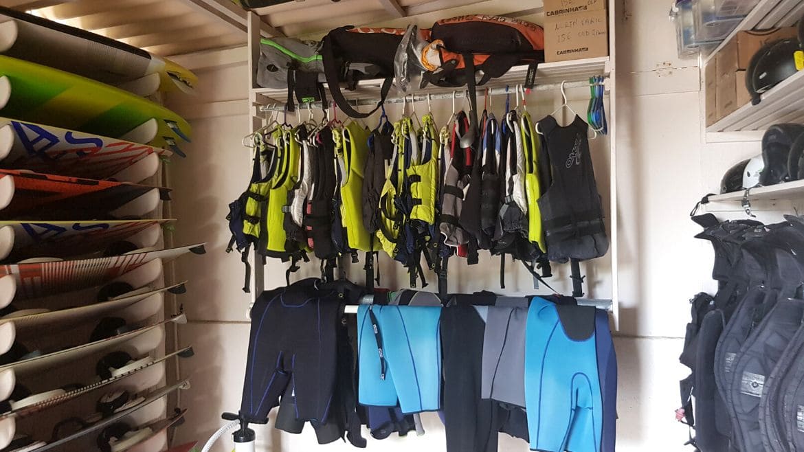 Rhodos Fanes: Innenbereich der Kitesurf Station Rhodos Fanes: Innenbereich der Kitesurf Station