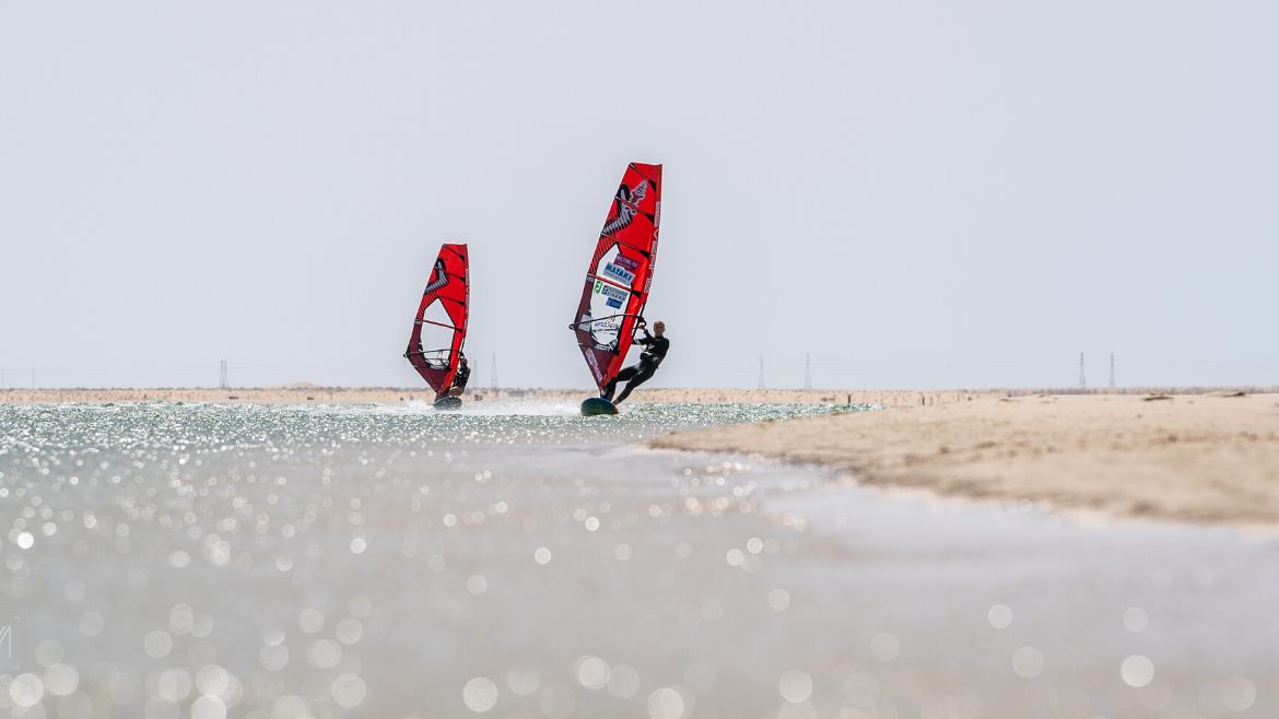 Dakhla: Ausreichend Platz zum Windsurfen Dakhla: Ausreichend Platz zum Windsurfen