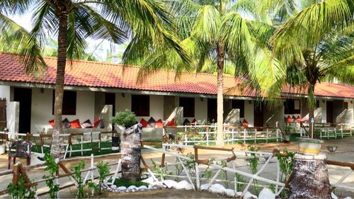 Kalpitiya: Außenansicht der Palmen Bungalows