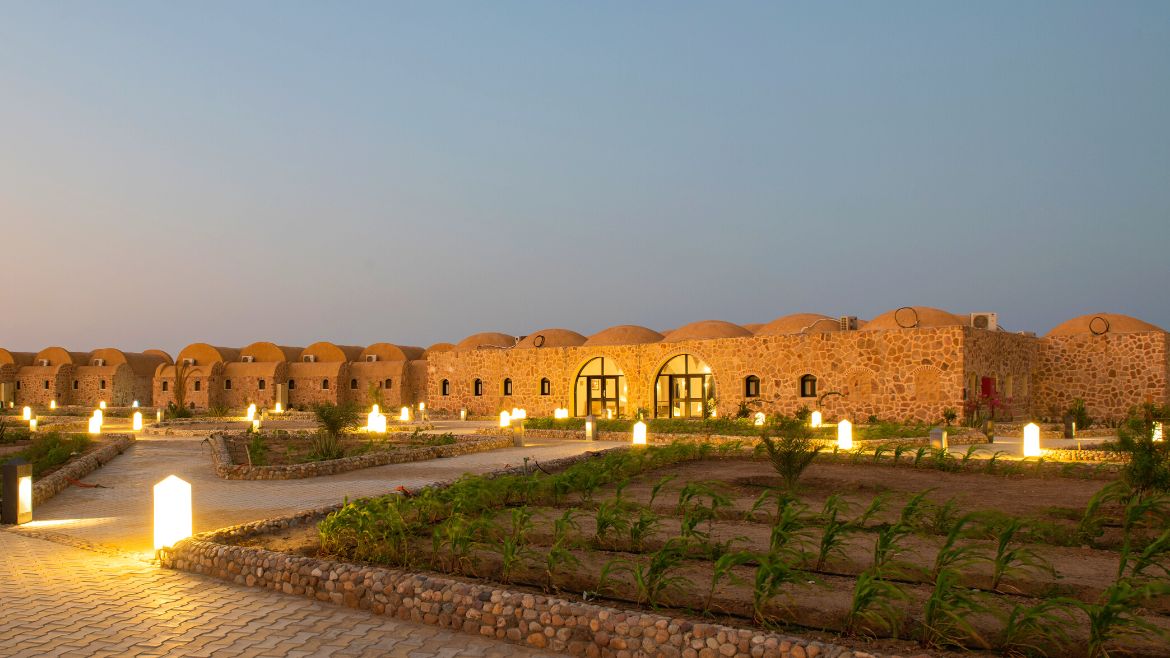 Hamata: Anlage des Kite Hotels