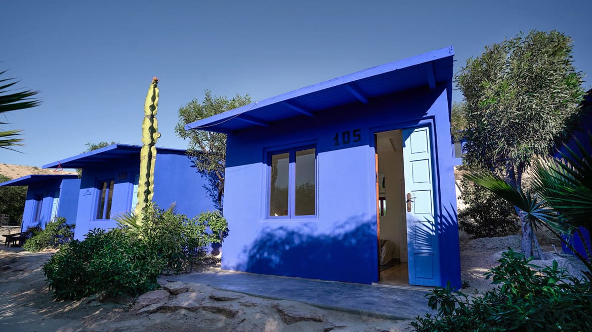 Dakhla: Außenansicht des Standard Bungalows 