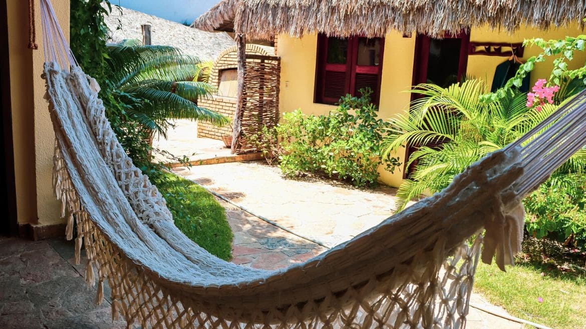 Ilha do Guajirú: Die Außenbereich der Superior Zimmer im hinteren Teil des Kitehaus Ilha do Guajirú: Die Außenbereich der Superior Zimmer im hinteren Teil des Kitehaus