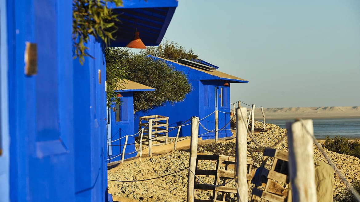 Dakhla: Außenbereich des Surfhotels Dakhla: Außenbereich des Surfhotels