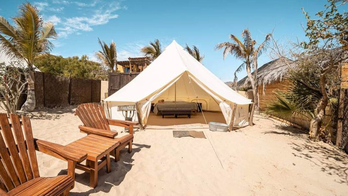 La Ventana: Zelt mit King Size Bett La Ventana: Zelt mit King Size Bett