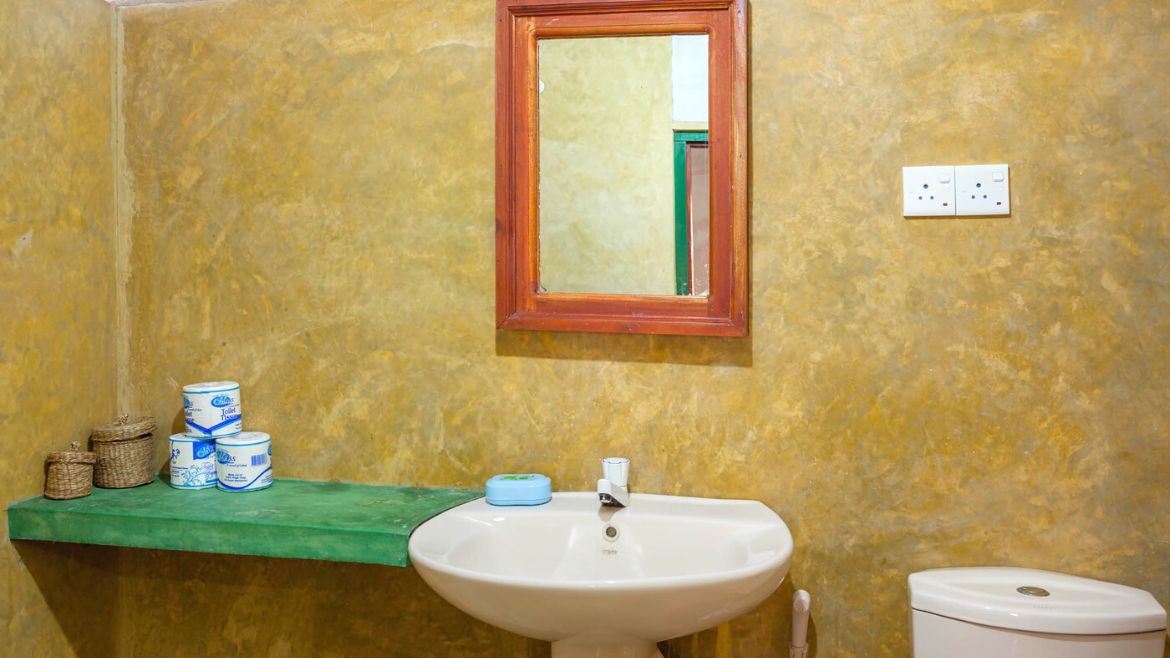 Kalpitiya: Badezimmer in den Cabanas