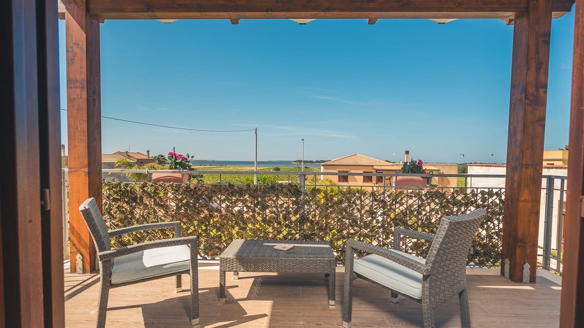 Marsala: Balkon im Kitehaus Marsala: Balkon im Kitehaus