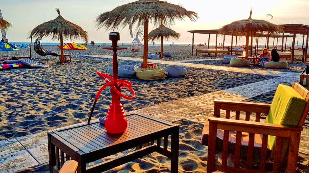 Ulcinj: Bar der Kite- und Wingsurf Station Ulcinj: Bar der Kite- und Wingsurf Station