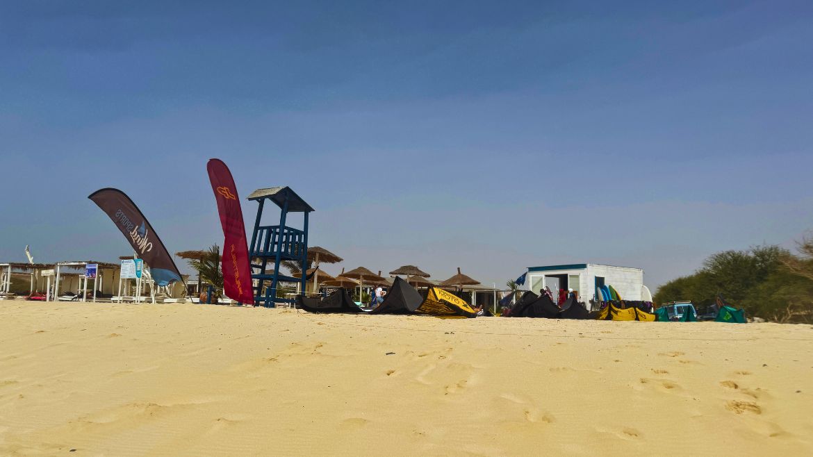 Boa Vista: Blick auf den Strandabschnitt der Station Boa Vista: Blick auf den Strandabschnitt der Station