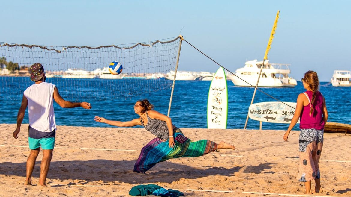 Beachvolleyball am Strand Beachvolleyball am Strand