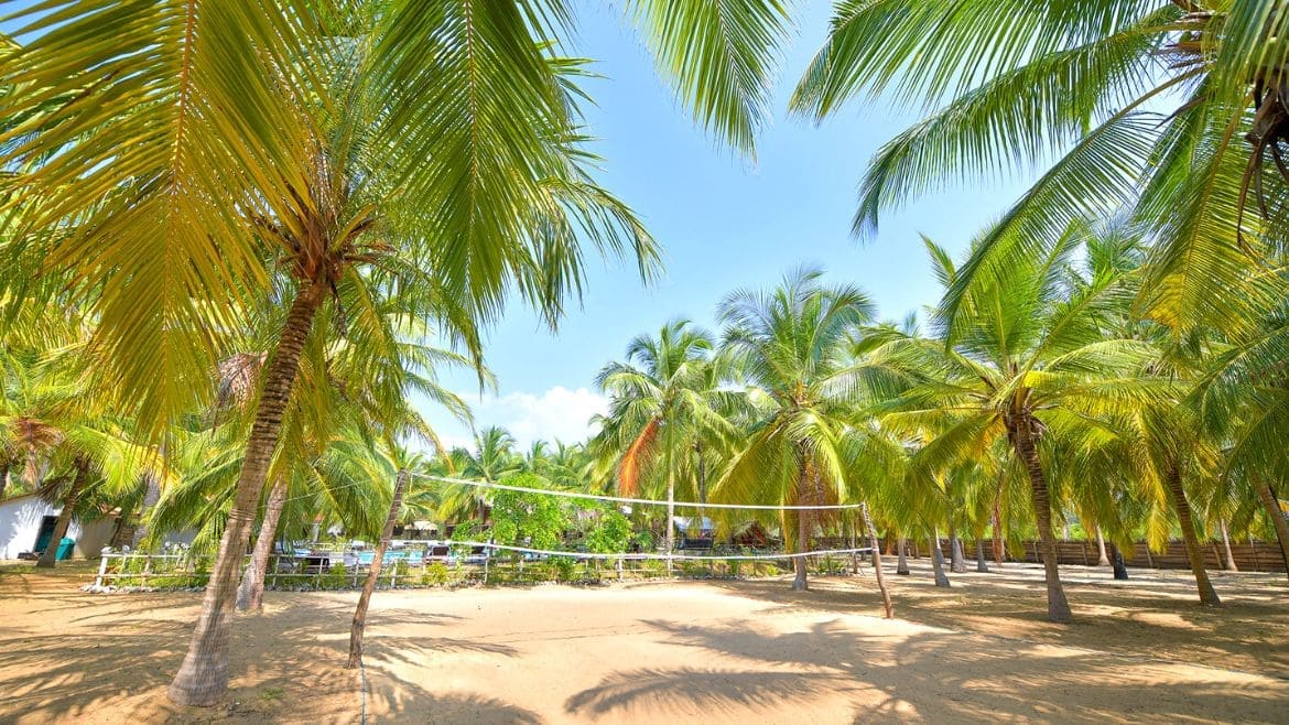 Kalpitiya: Beachvolleyball auf der Anlage