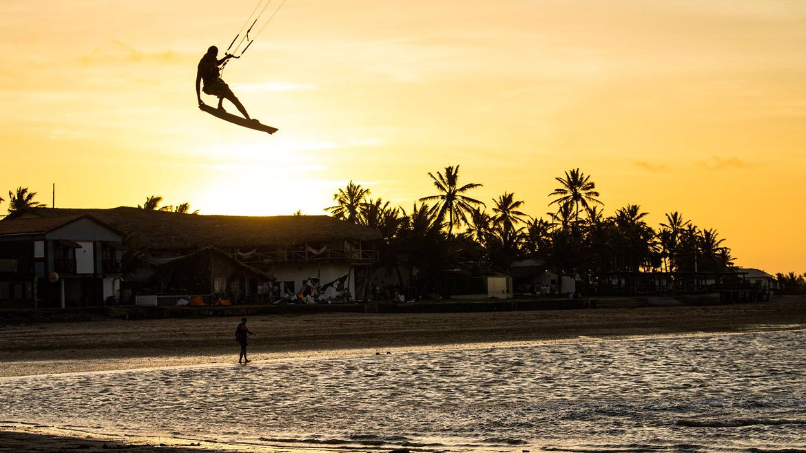 Ilha do Guajiru: Bis zum Sonnenuntergang kiten
