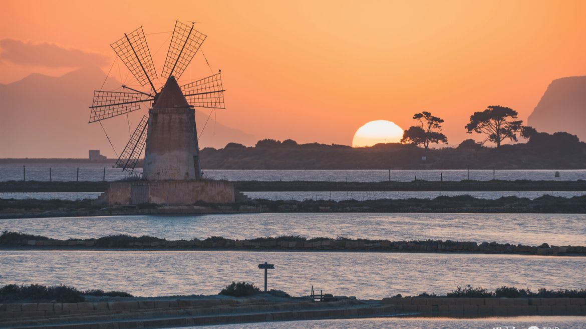 Marsala: Die Salzmühle