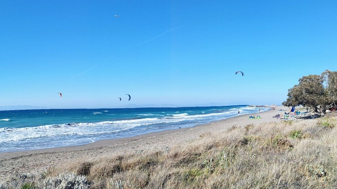 Blick auf den Kitestrand Blick auf den Kitestrand