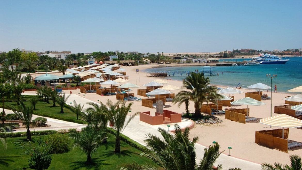 Soma Bay: Blick auf den Strandbereich 