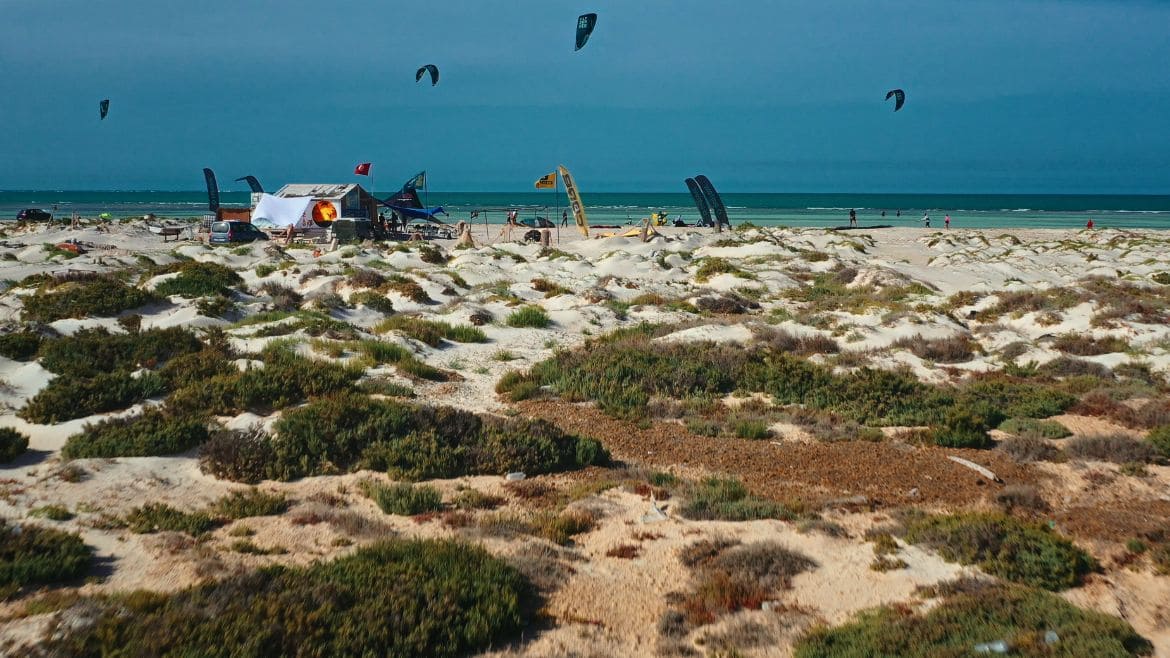 Zarzis: Bick auf die Kitesurf Station Djerba-Zarzis