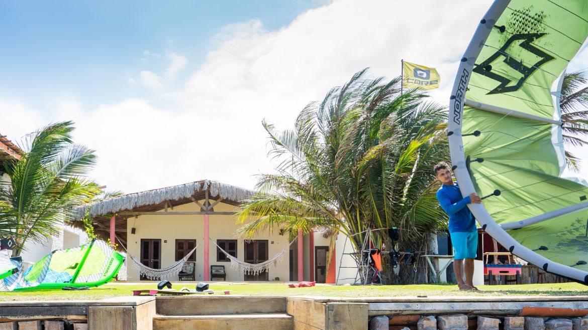 Ilha do Guajiru: Wohnen direkt am Spot Ilha do Guajiru: Wohnen direkt am Spot
