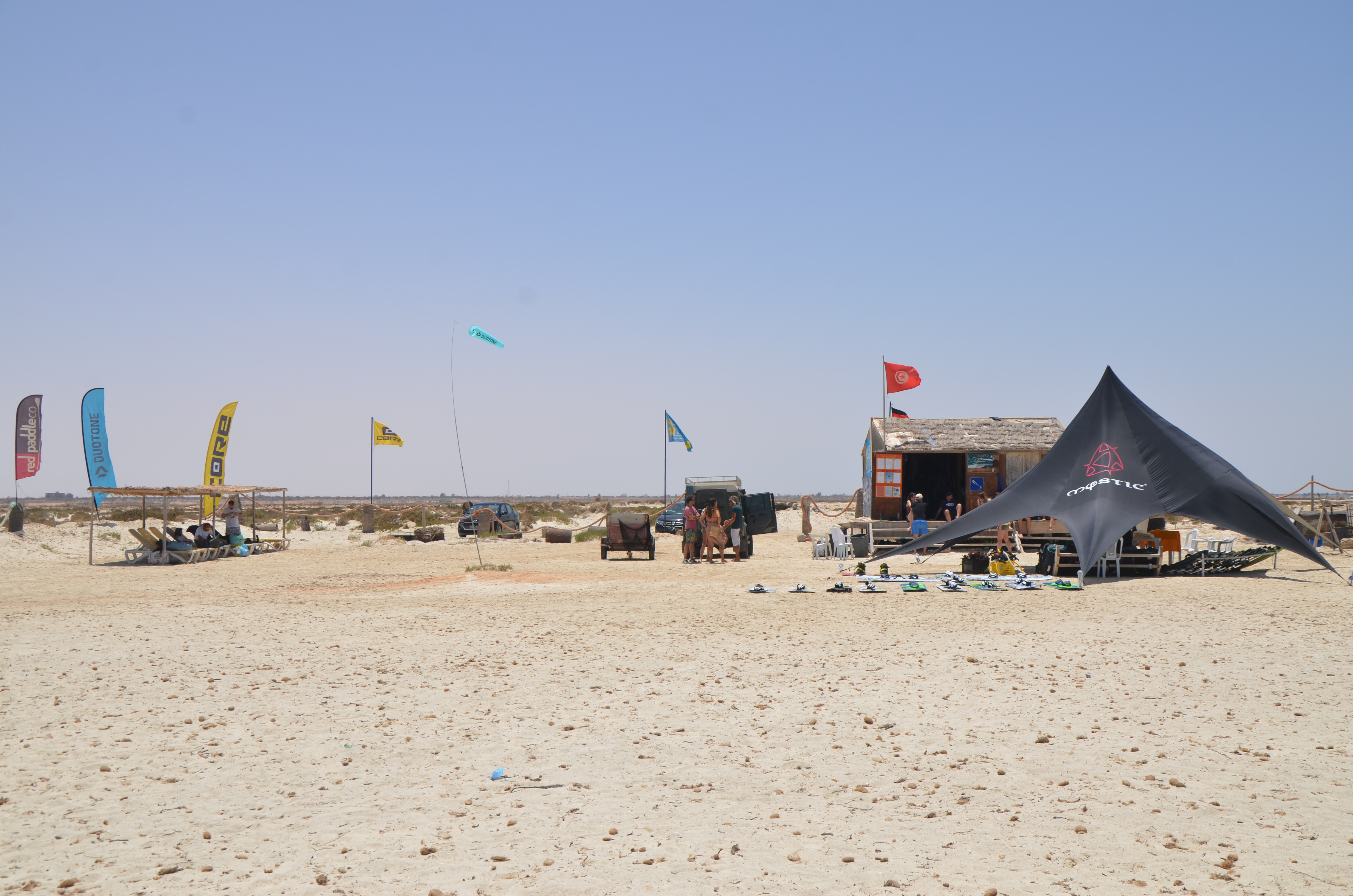 Djerba-Zarzis: Blick auf die Kitesurf Station Zarzis
