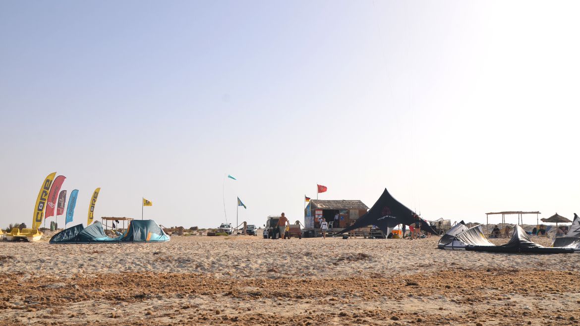 Djerba-Zarzis: Blick auf die Kitesurf Station Djerba-Zarzis: Blick auf die Kitesurf Station