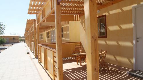 Hamata: Terrasse des Kite Camps Hamata: Terrasse des Kite Camps