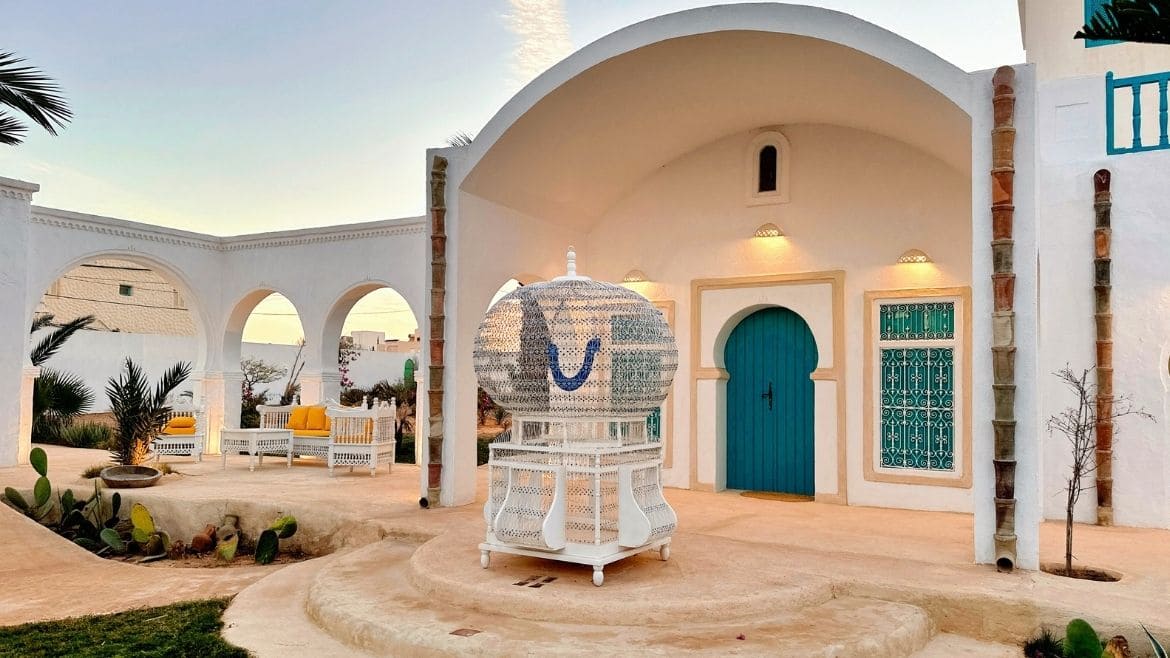 Djerba-Zarzis: Blick auf eines der Zimmer im hinteren Teil Djerba-Zarzis: Blick auf eines der Zimmer im hinteren Teil