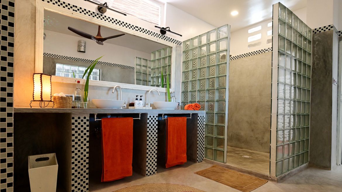 Sansibar: Badezimmer des Lofts Sansibar: Badezimmer des Lofts