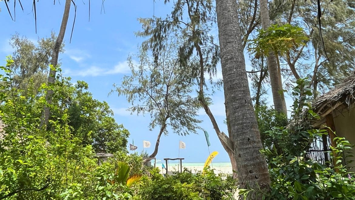 Sansibar: Einige Bungalows verfügen über teilweise Meerblick Sansibar: Einige Bungalows verfügen über teilweise Meerblick