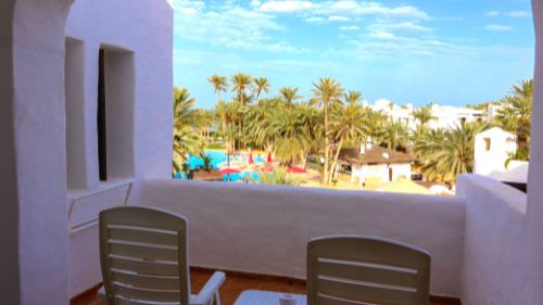 Djerba-Zarzis: Blick vom Balkon des Standardzimmer Djerba-Zarzis: Blick vom Balkon des Standardzimmer