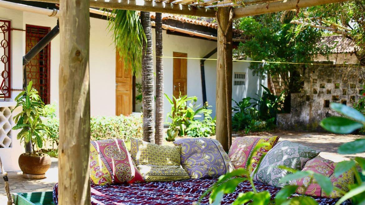 Kilifi: Chilloutbereich im Garten Kilifi: Chilloutbereich im Garten