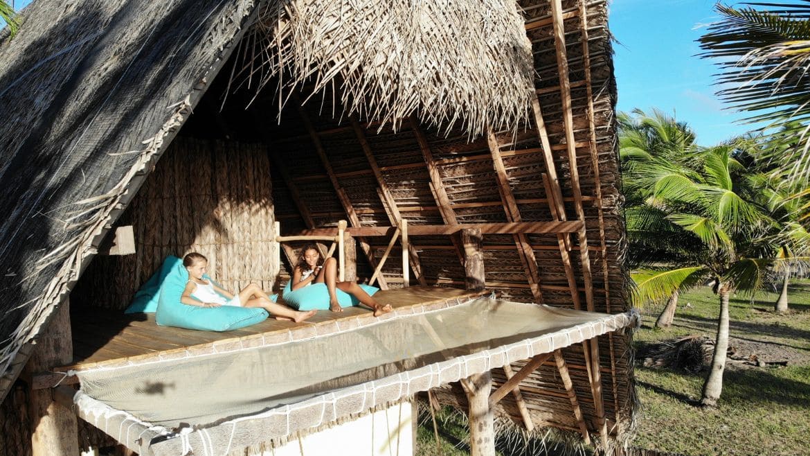 Kappalady: Chillout Bereich der Strand Cabanas