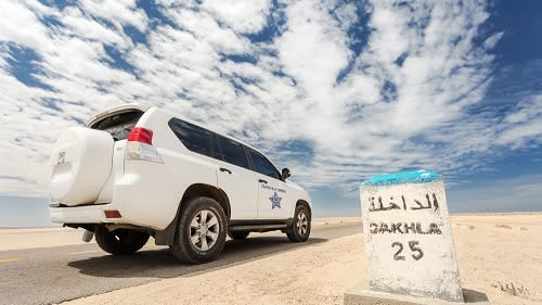 Dakhla: Mit unserem Transfer gehts zu Deiner gewählten Unterkunft.