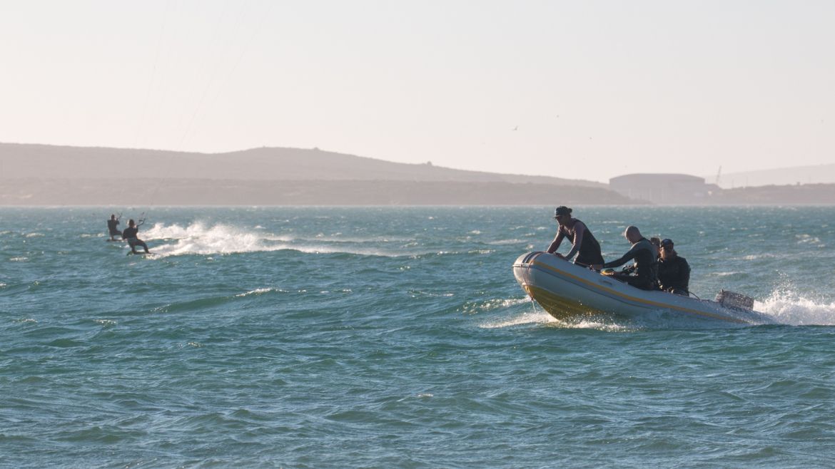 Langebaan: Das Boot ist in der Windsaison immer da Langebaan: Das Boot ist in der Windsaison immer da