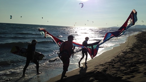 Ulcinj: Ende eines erfolgreichen Tages auf dem Wasser.