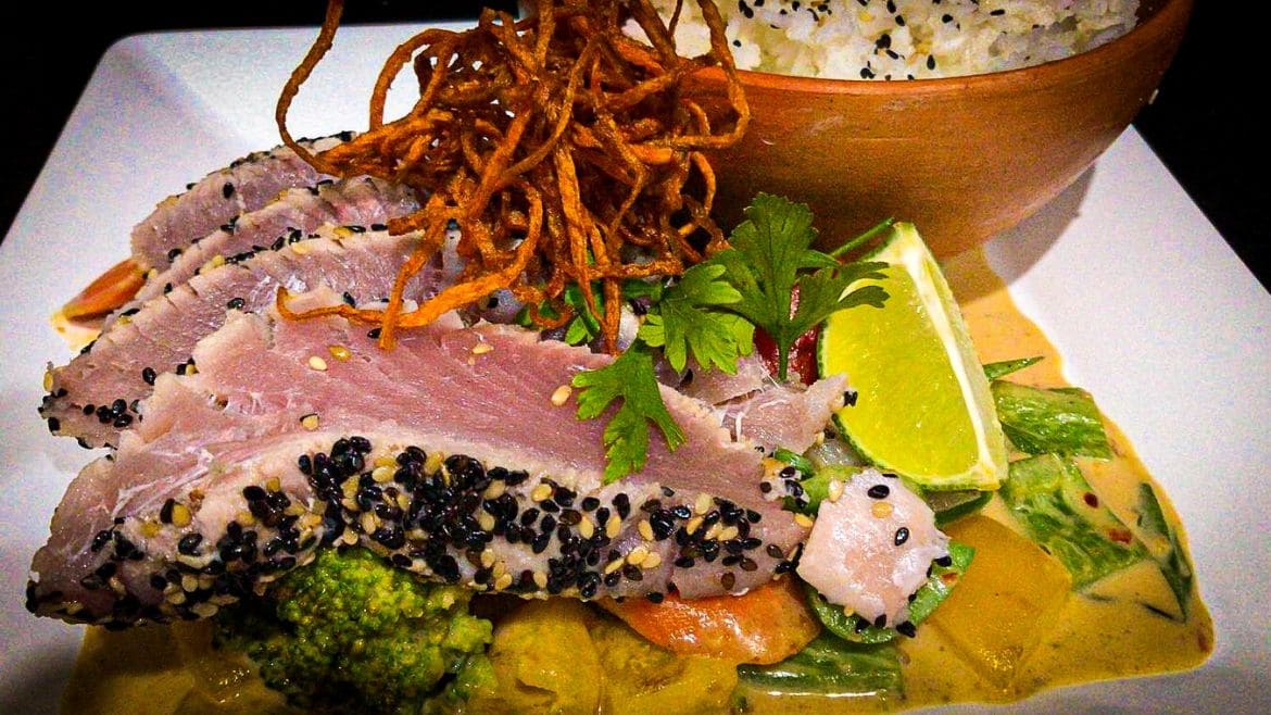 Ilha do Guajiru: Wunderbares Essen im Restaurant des Kitehaus Ilha do Guajiru: Wunderbares Essen im Restaurant des Kitehaus