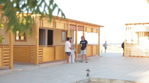 Hamata: Das Kite Camp befindet sich direkt honter dem Kite Hotel Hamata: Das Kite Camp befindet sich direkt honter dem Kite Hotel