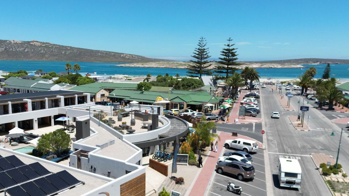 Langebaan: Das Kitehotel liegt nur wenige Meter vom Hauptstrand entfernt