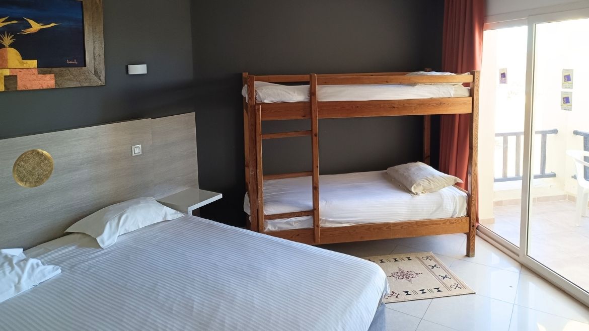 Zarzis: Das kleine Familienzimmer mit Etagenbett
