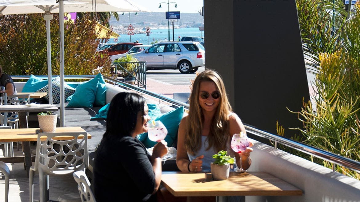 Langebaan: Das Restaurant verfügt teilweise über Meerblick