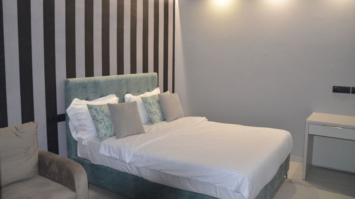 Theologos: Schlafbereich der Studios Meerblick