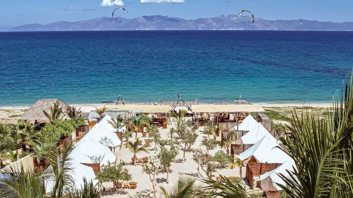 La Ventana: Das Surf Camp direkt am Revier gelegen La Ventana: Das Surf Camp direkt am Revier gelegen
