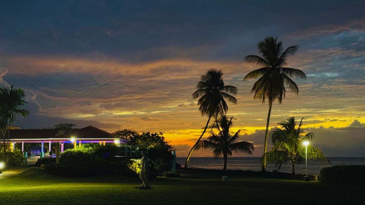 Tobago: Am Abend im Komforthotel 